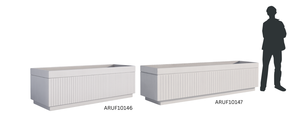 Ribbed planters